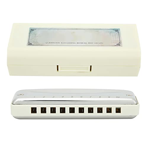 Dilwe Harmonica, Blues Harmonica 10 Trous Mouthorgue F Key Portable Couverture en Acier Inoxydable Haute Brillance pour… - Les Beatles, Paul McCartney, John Lennon, RIngo Starr, George Harrison Dilwe Harmonica, Blues Harmonica 10 Trous Mouthorgue F Key Portable Couverture en Acier Inoxydable Haute Brillance pour… – Image 5