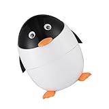 Yardenfun Niedlicher Pinguin mülleimer mit Deckel Abfallbehälter für Wohnzimmer Küche Schlafzimmer Spielerisches Design Praktische Mülltonne für Kinderzimmer und Haushalt
