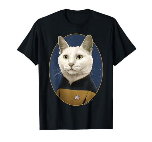 Star Trek: The Next Generation Data Cat Portrait T-Shirt