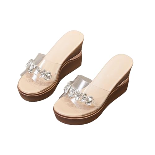 Pantoufles à talons hauts confortables pour marcher sans douleur tout l'été