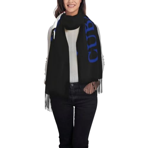 Cuban National Map Flag Scarfs- Retro Graffiti Printed Scarves Winter Soft Tassels Shawls Stole,Spring Autumn Long3