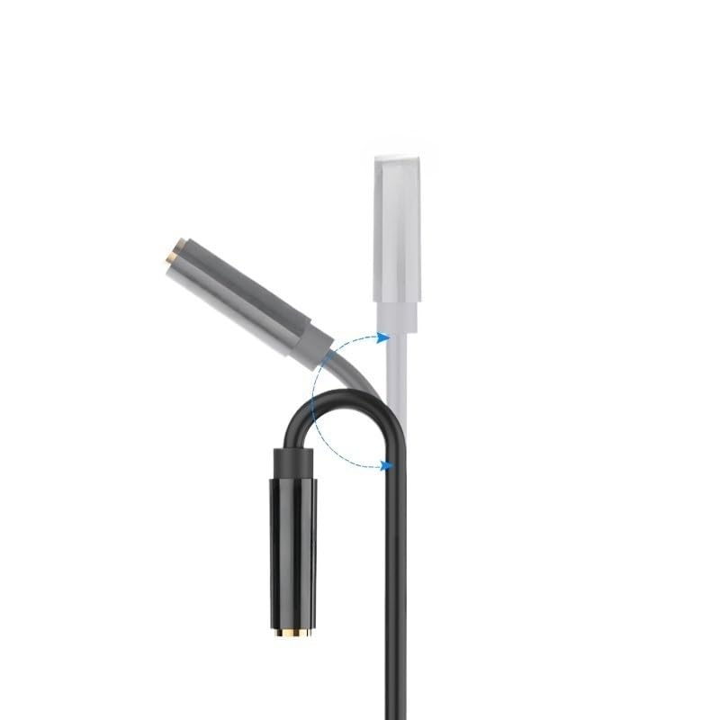 YWZBQL Wen ST Audio Extension Cable Headphone Splitter for Computer 3.5mm Female to 2 Male 3.5mm Mic Splitter Headset to PC Adapter 1m(BBUB,1m)
