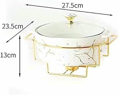 Chauffe-plats de fêtes en céramique pour buffets de mariage et réception