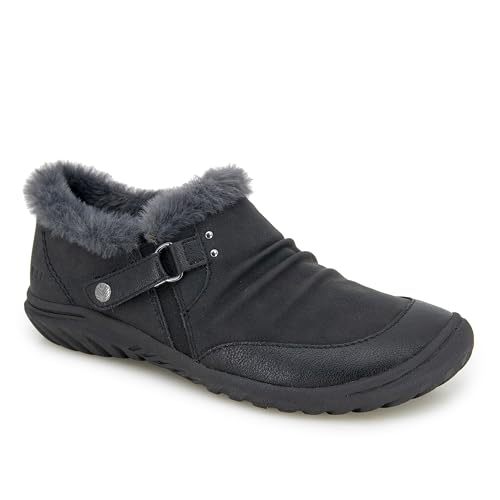 Image of JBU Women's Heather Slip On Cozy Comfortable Memory Foam APMA Accepted Walking Flat