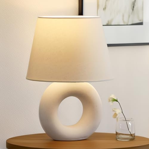 Brightech Chloe LED Table Lamp - Unique Modern Ceramic Lamp