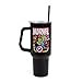 Silver Buffalo Marvel Avengers Stainless Steel Tumbler with Handle Featuring Redwing, Scarlet Witch, Vision, Hawkeye, Iron Man, Hulk, Thor, Black Panther, Captain America, Black Widow, 40 Ounces