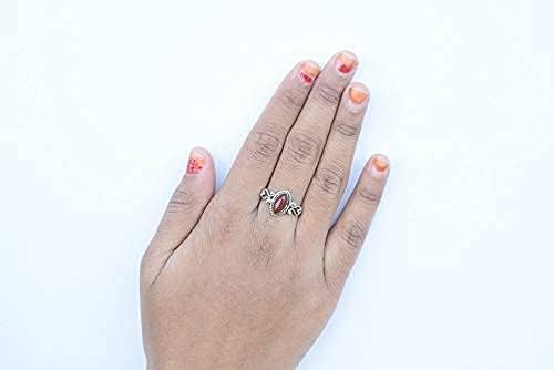 Ring, 925 Sterling Silver Statement Ring For Women, Handmade Ring Gemstone Promise Ring for Birthday Christmas Gift For Her Size US - Image 5