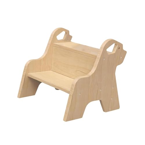 Tabouret de salon extérieur et décoration de chambre en bois naturel