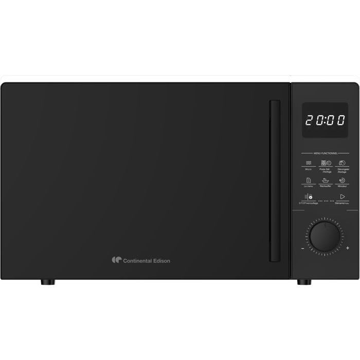 Continental EDISON – Microondas – CEMO28MB2 – Negro – 28 L – 1440 W – 51 x 36,7 x 30,4 cm – Multifunción