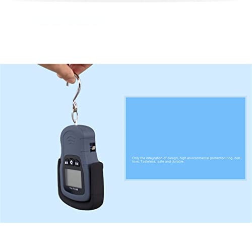 Ultra-Mini Portable Luggage Scale with Voice LED Display, 160cm Auto Retractable Measuring Tape, Accurate Weight Measurement for Travel, Compact & Lightweight, Black