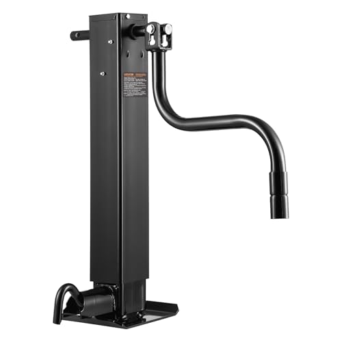 Image of VEVOR Trailer Jack, 12000 lbs Dynamic Load Capacity, Weld-on Pipe-Mount Swivel Trailer Jack with Ergonomic Handle, 12.6-inch Vertical Travel, Suitable for RV, Horse, Utility, Camping, Yacht Trailers