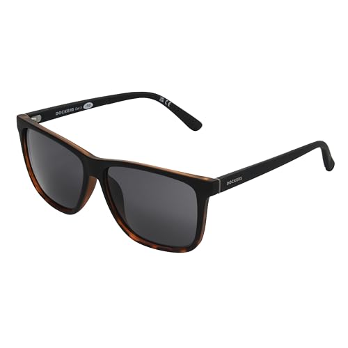 DOCKERS Men's ABEL Sunglasses Way, Black/Tortoise, 56.9mm
