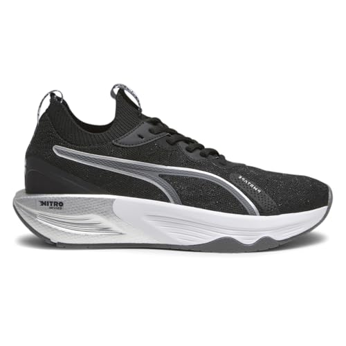 PUMA Womens Pwr Xx Nitro Luxe Retro Glam Training Sneakers Shoes - Black - Size 9 M