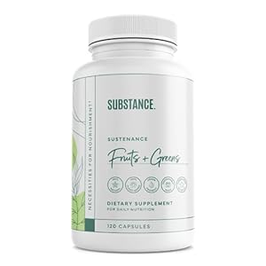 Nature’s Sustenance Daily Greens, Fruits & Veggies Supplement – Superfood Vitamin Capsules – Enhance Energy, Mental Clarity, & Overall Wellness – US Made, Vegan-Friendly – 30 Servings.
