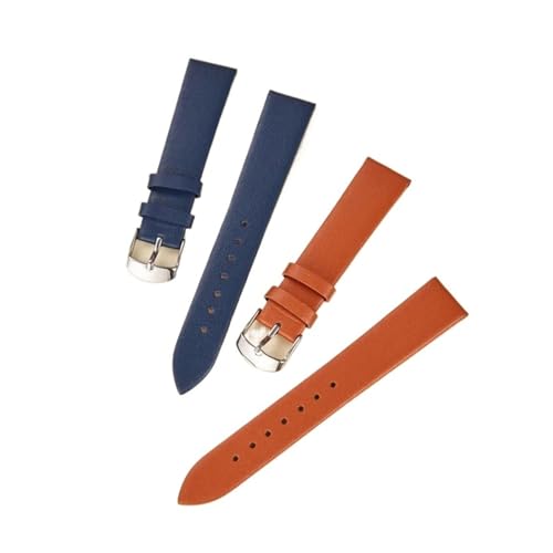 Correa de cuero genuino suave EDVTK35 rosa elegante para reloj moderno 5