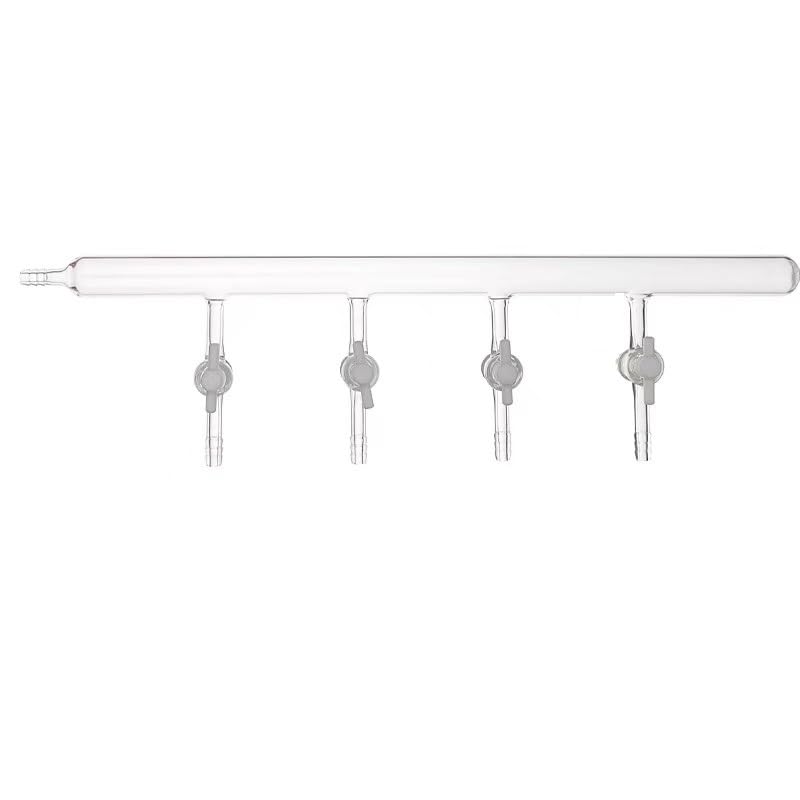 Ballon de laboratoire et distributeur de gaz sous vide 4 voies