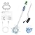 Aloevia High-Power Electric Toilet Bowl Scrubber, 320RPM Turbo Speed Cordless Self-Cleaning Brush, Professional-Grade Spin Scrubber for Toilet & Bathtub, IPX7 Waterproof, 30dB Quiet, USB-C - White