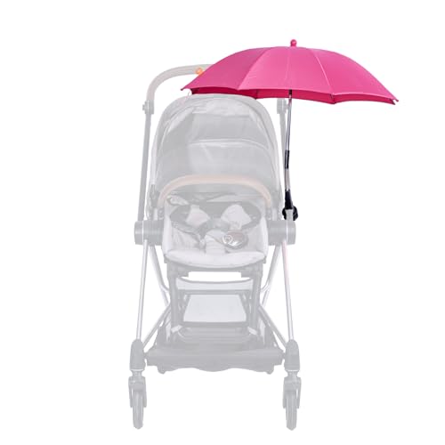 Lilyee Fimmy Protection little Umbrella fits for stroller Black pink (Pink)