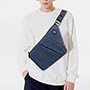 CHAMAIR Anti Theft Crossbody Bag - Women's & Men's Travel Chest Sling Bag for Work & Outdoor (Dark Blue, Left Shoulder) #1