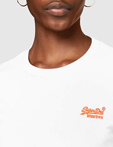 Superdry Ol Neon Lite Tee T-Shirt, Bianco (Optic