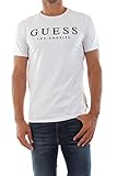 Guess Tee, Camiseta Hombre, Blanco, M