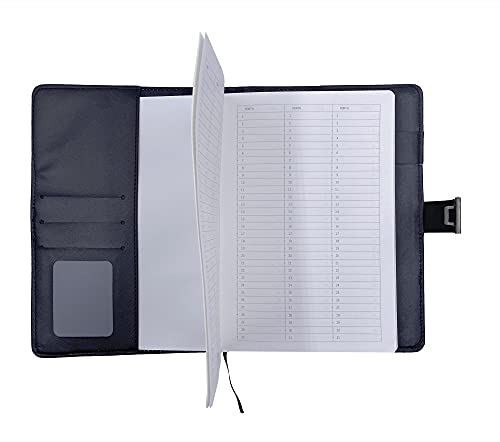 Image of 24x7 eMall Novelty Diary Notebook with Number Combination Lock & PU Leather Cover Secret Lock Diary (22x15 cm, 230 Pages) (Black Gold)