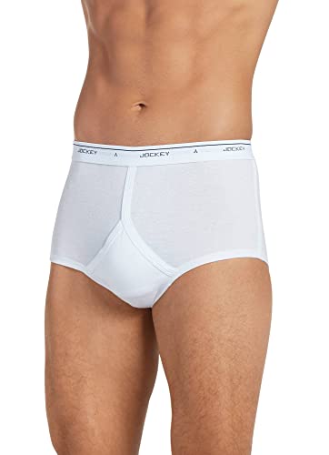 Jockey Men's Underwear Classic Full Rise Brief - 3 Pack, Winter White, 40 #TOP1