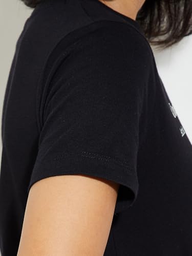 Image of Max Women's Cotton Regular Fit URB N Graphic Printed T-Shirt - Pack of 2