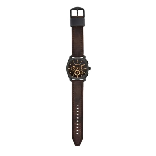 FOSSIL Machine Watch for Men, 45mm Quartz Chronograph Movement with Stainless Steel or Leather Strap