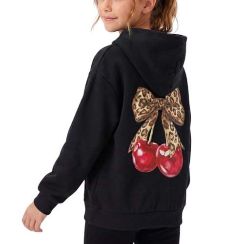 Image of WELAKEN Cotton Hoodie Sweatshirt for Girls Kids & Teens Long Sleeve Pullover with Kangaroo Pocket