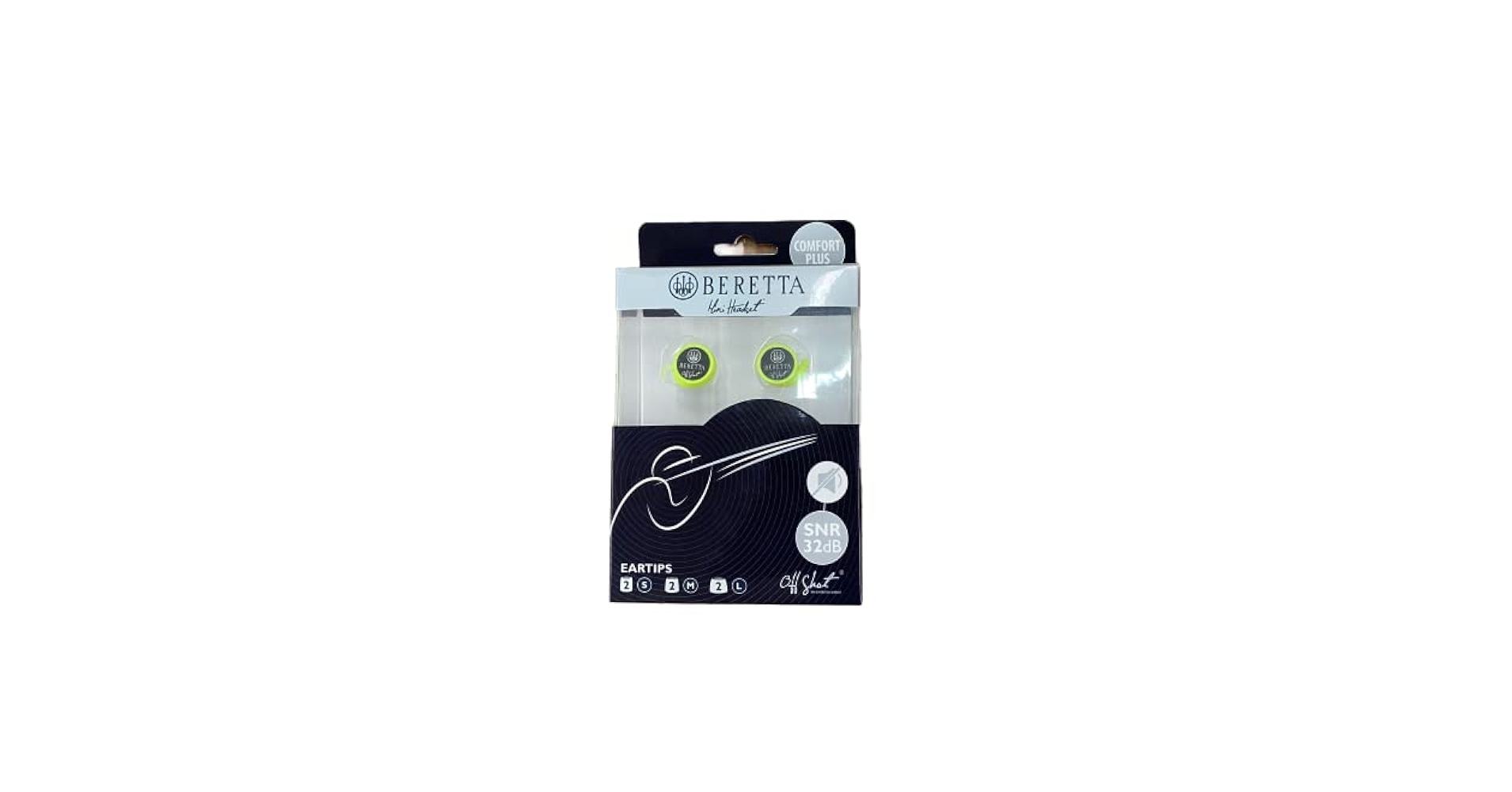 Auricolari Passivi Beretta Comfort Plus - Colore Viola, Design Confortevole E Compatto