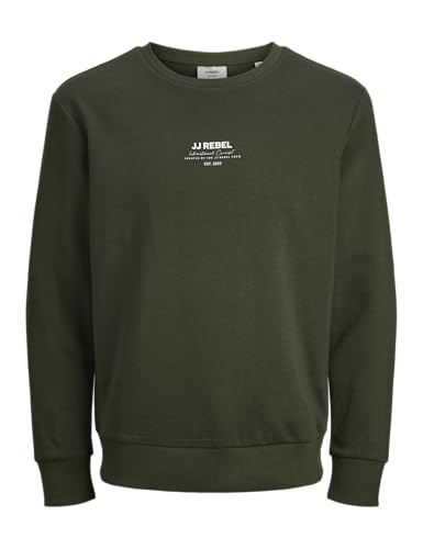 JJ Rebel Jreblino Sweat col rond homme avec finitions anti-déformation