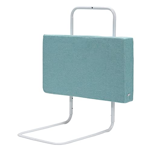 SWANEW 1X Barriera per letto 50 x 28 cm, Regolabile in altezza, Barriera di sicurezza per letto a 5 fori, Barriera per bambini piccoli per prevenire le cadute, Colore: Verde