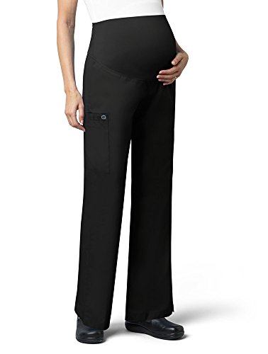WonderWink Women's Wonderwork Maternity Pant, Black, X-Small