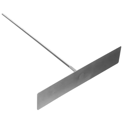 Toddmomy Charcoal Grill Ash Rake Bbq Cleaning Tool for Kettle Grill Pizza Oven Fireplace Braziers and Stoves Heat-Resistant Handle for Moving Hot Coals and Ash Removal