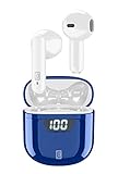 cellularline | Seek - Universale | Cuffiette Auricolari Bluetooth 5.0 HiFi Stereo con Custodia di Ricarica - Autonomia Totale di 15 Ore - Ricarica 2 Ore - Portata 10 Mt - Universale - Blu