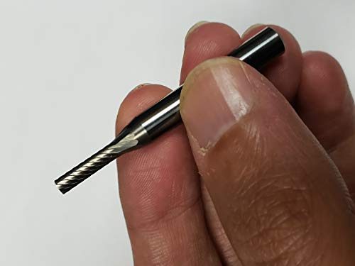 Punta de fresa carburo Single Cut 1/8" x 1/2" miniatura 5
