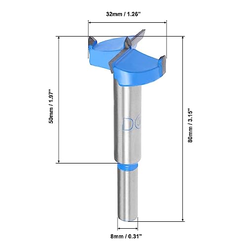 MACHSWON Forstner Drill Bits Tungsten Carbide Wood Hole Saw Opener Positioning Drill Bit 32mm Woodworking Hinge Drilling Bit Cutter - Image 3