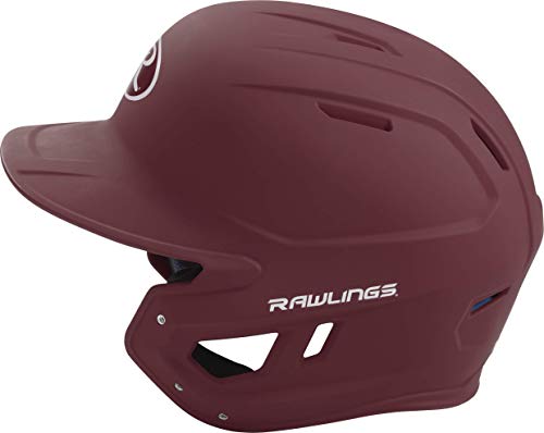 Rawlings Mach Baseball Batting Helmet, Junior, Matte Maroon #TOP5