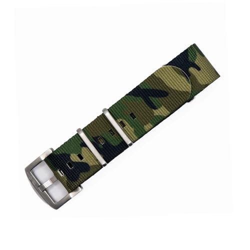 Image of BluShark - Original Collection Military-Style Waterproof Watch Strap, Fits All Timepiece Brands, Durable Nylon Wristwatch Accessories with Stainless Steel Buckle - 18mm, 20mm, 22mm & 24mm Watch Bands