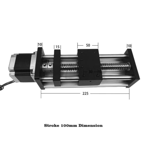 Módulo lineal de 24V CC Nema 23 con recorrido de 600mm para CNC 4