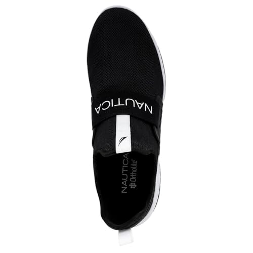 Image of Nautica Men's Slip-On Sneakers - Casual Fashion Shoes for Walking, in Medium & Wide Widths