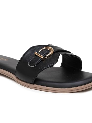 Image of Women's Oasis Flat Sandal Lightweight & Flexible Comfortable Design Anti-Skid Sole Versatile Style For Girls /Ladies