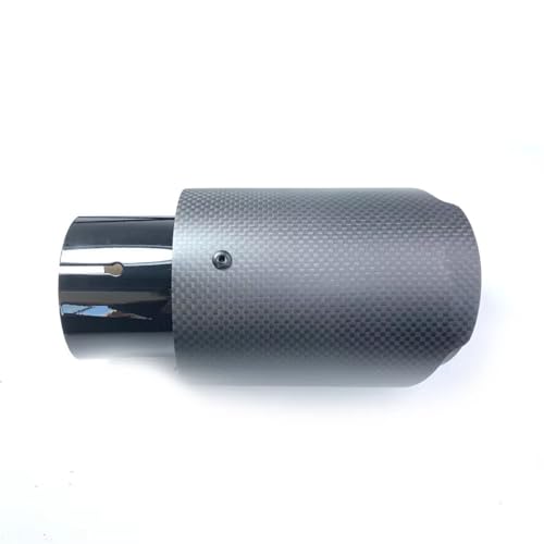 Punta de cola de coche para escape de carbono mate brida recta silenciador 83mm 101mm