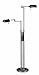 Lite Source LS-974BLK Floor Lamp with Black Metal Shades, 55" x 37.5" x 37.5", Black Finish