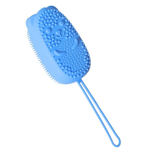 CORHAD Spugna Bagno in Silicone e Spugna Funzione Massaggiante la Pelle, Allevia la Fatica, per Bagno di Tutta la Famiglia, Colore Blu