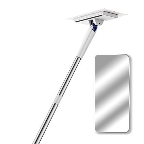 Mop sin contacto, herramienta doméstica giratoria de 360 grados para limpieza, mopa de polvo, limpieza sucia sin contacto, para cocina, baño, ventanas, puertas, paredes y esquinas difíciles