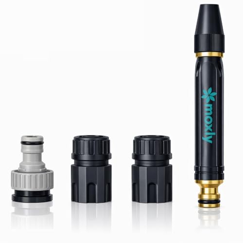Image of High Pressure Water Spray Gun Nozzle Set with Adjustable Nozzle | Multi-Pattern Sprayer for Car & Bike Washing, Gardening & Outdoor Cleaning | 3 Hose Pipe Quick Connectors