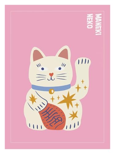 Impression sur toile chat rétro décoration murale chambre enfant 30x42 - 2