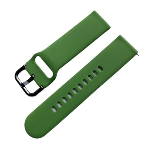 [-ł] Samsung Galaxy Watch 6 5 4 Active 2ΉVRXgbvAHuawei GT 2/3ΉNCbN[XuXbgAX}[gEHb`oh Amazifit Bip 20mm(Army green)